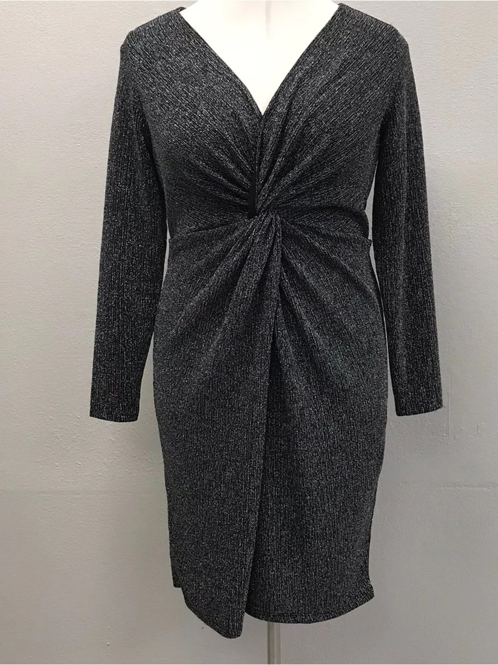 Eloquii Black Silver Sparkle Dress - Size 18
